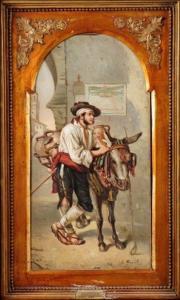 GRANT L.F,« le marchand ambulant à l'âne »,Chevau-Legers Encheres Martin-Chausselat FR 2012-07-22