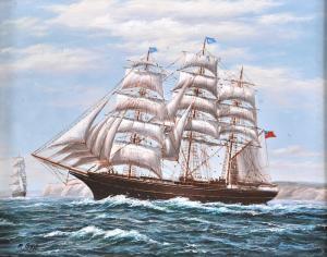 GRANT M,A pair of clippers in full sail,John Nicholson GB 2012-03-01