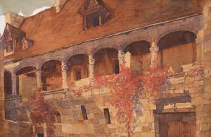 Grant Nicolae 1868-1950,Inner Yard,Artmark RO 2023-07-12