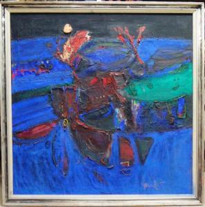 GRANT P 1900-1900,Abstract in blue,Bellmans Fine Art Auctioneers GB 2016-11-01