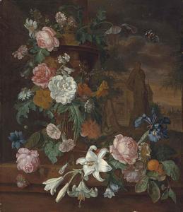 GRASDORP Willem 1678-1723,Lillies, peonies, roses, carnations and other flow,Christie's 2014-10-30