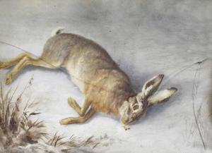GRASHEY Otto 1833-1912,Der erlegte Hase im Schnee,Palais Dorotheum AT 2012-11-20