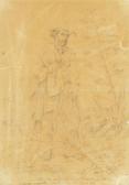GRASHOF Otto 1812-1876,Bildnis des Julio de Mendeville im Kost�m eines Gauchos,Van Ham DE 2013-10-23