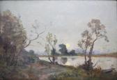 GRASSET 1800-1800,La rivière au crépuscule,Ruellan FR 2014-10-18