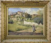 GRASSI Serafino 1863-1904,Un mattino di sole a Corio Canavese,1897,Meeting Art IT 2018-10-03