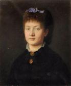 GRATZ Marie,Portrait einer jungen Dame,1872,Schmidt Kunstauktionen Dresden DE 2014-03-08