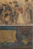 GRAUSS Gerhard 1882-1929,"Dans la loge de théâtre",1914,Horta BE 2011-10-10