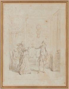 GRAVELOT Hubert Fr. d'Anville 1699-1773,La salutation élégante,Doutrebente FR 2023-06-16