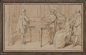 GRAVELOT Hubert Fr. d'Anville 1699-1773,Le contrat de maria,Artcurial | Briest - Poulain - F. Tajan 2016-03-31