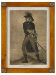 GRAVYR 1751-1835,porträtt av marskalk Bernadotte,1810,Stockholms Auktionsverket SE 2010-06-04
