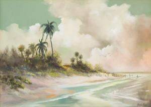 GRAY Arlie 1900-1900,Florida Coastal Beach Scene,Burchard US 2016-04-24