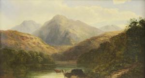 GRAY Cedric 1800-1900,A HIGHLAND LANDSCAPE WITH CATTLE AT THE EDGE OF A ,1980,Sworders GB 2018-06-20