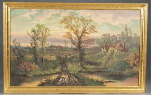 GRAY Cedric 1800-1900,Untitled country landscape depicting sheep in a pa,Quinn & Farmer 2018-09-15