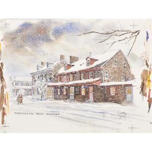 GRAY David 1927,local scenes of Newtown, PA, New Hope, PA an,1980,Rago Arts and Auction Center 2014-09-12