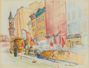 GRAY Don 1935,Urban street scene,1963,John Moran Auctioneers US 2023-04-03
