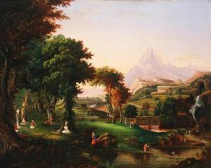 GRAY E. 1800-1900,Scene in Arcadia,Weschler's US 2011-12-03