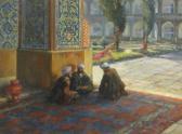 GRAY George R,Figures in the mosque,Burstow and Hewett GB 2014-03-26