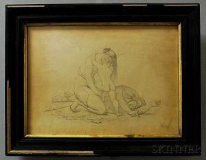 GRAY Henri Peters 1819-1877,Death of Hector,1848,Skinner US 2015-04-02