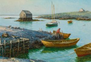 GRAY Jack Lorimer 1927-1981,Still Morning, Blue Rocks, Nova Scotia,1959,Shannon's US 2023-10-26