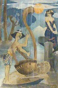 GRAY Loughridge,Darstellung eines Ägypters die Sirene bezaubernd,1909,Reiner Dannenberg 2007-09-19