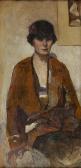 GRAY Norah Neilson 1882-1931,SELF PORTRAIT IN CLOCHE HAT,Lyon & Turnbull GB 2012-05-31