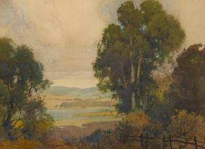 GRAY Percy 1869-1952,Eucalyptus by the Lake,1922,Bonhams GB 2023-11-08