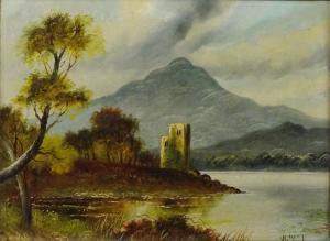 GRAY William Hal 1820-1895,Scottish Folly on Loch,19th century,David Duggleby Limited GB 2017-10-21