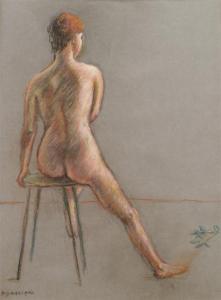 GRAZIANO Florence 1900-1900,Nude,Hindman US 2008-08-13