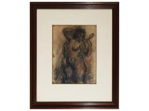GRAZIOSI Giuseppe 1879-1942,Nudo allo specchio,Maison Bibelot IT 2023-02-28