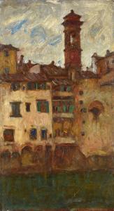 GRAZIOSI Giuseppe 1879-1942,Ponte Vecchio,Galleria Pananti Casa d'Aste IT 2023-09-15
