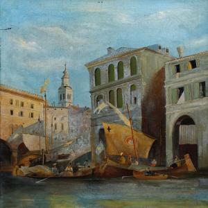 GRAZOLI Pedro 1800-1900,Gondoler i Venezia,1893,Bruun Rasmussen DK 2012-09-24