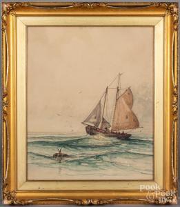 GREAVES Harry E. 1854-1919,seascape,Pook & Pook US 2020-08-19
