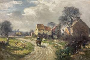 GREAVES William,Entrance to the Village of Scholes near Leeds,2016,David Duggleby Limited 2024-03-15