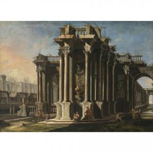 GRECO Gennaro Mascacotta 1663-1714,Ruinenlandschaft mit Figurenstaffage,Neumeister DE 2024-03-20