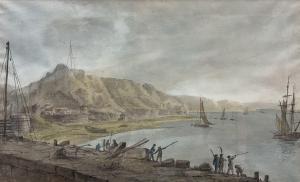 GREEN Amos 1735-1807,Battery Parade from the West Pier Whitby,1790,David Duggleby Limited 2023-12-08
