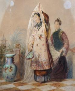 GREEN Benjamin Richard,A Chinese Lady with her Maid helping her with a Ve,John Nicholson 2018-12-19