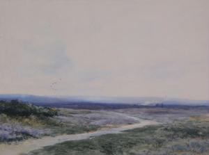 GREEN David Gould 1881-1977,Landscape, Crookham Common at evening,Dreweatts GB 2016-08-23
