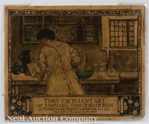 GREEN Elizabeth Shippen 1871-1954,That Excellent Art of Simpling which hath be,Neal Auction Company 2020-11-22