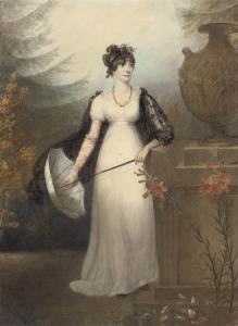 GREEN James 1771-1834,Portrait of Mrs. Burton of Lincoln, full-length, h,Christie's GB 2009-12-09