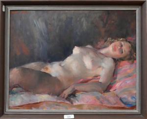 GREEN Janet,Reclining female nude,Andrew Smith and Son GB 2022-07-16