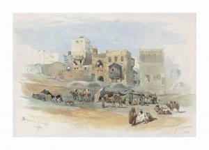 GREEN Nathaniel Everett 1833-1899,A Bedouin camp, Jaffa,Christie's GB 2017-07-13