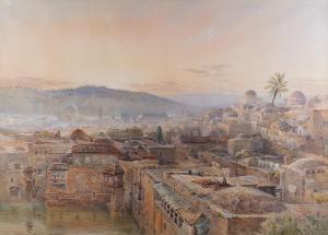 GREEN Nathaniel Everett,Jerusalem from Mount Zion,1884,Bellmans Fine Art Auctioneers 2023-03-28
