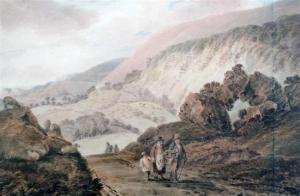 GREEN OF AMBLESIDE William 1760-1823,Figures in a mountainous landscape,Gorringes GB 2012-06-28
