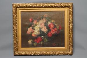 GREEN Richard Crafton 1848-1934,Still Life with Roses in a Bo,1901,Hartleys Auctioneers and Valuers 2017-06-14