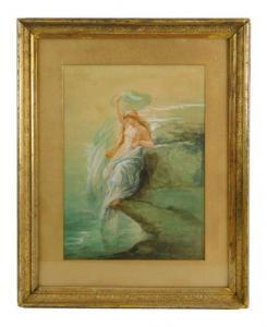 GREEN William Bradford 1871-1945,female nude in classical drapes,Winter Associates US 2020-06-08