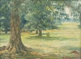 GREEN William Bradford 1871-1945,Field with Trees,1920,Skinner US 2014-02-12