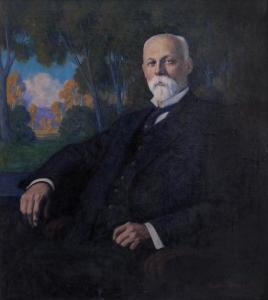 GREENBAUM Joseph 1864-1940,Portrait of Henry Brainerd College of Medicin,1929,Clars Auction Gallery 2020-07-12