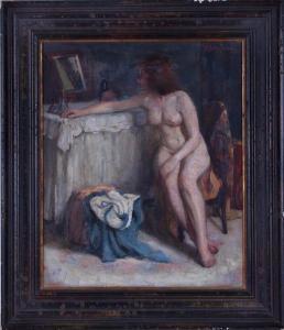 GREENE J. Barry 1895-1966,FEMALE NUDE AT VANITY,1933,Clark Cierlak Fine Arts US 2021-04-03