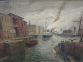 GREENE Mary Charlotte 1800-1900,London Docks From the East,Cheffins GB 2019-01-24