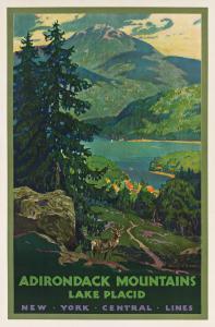 GREENE Walter L.,ADIRONDACK MOUNTAINS / LAKE PLACID / NEW YORK CENT,1930,Swann Galleries 2021-11-23